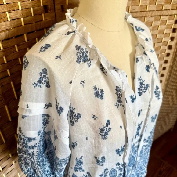 NWT Nanette Lepore floral print summer top S - Picture 3 of 12
